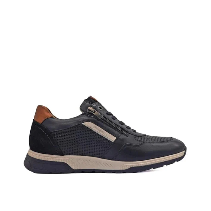 Fluchos Men's Louis Lace & Zip Sneakers- Habana Oceano