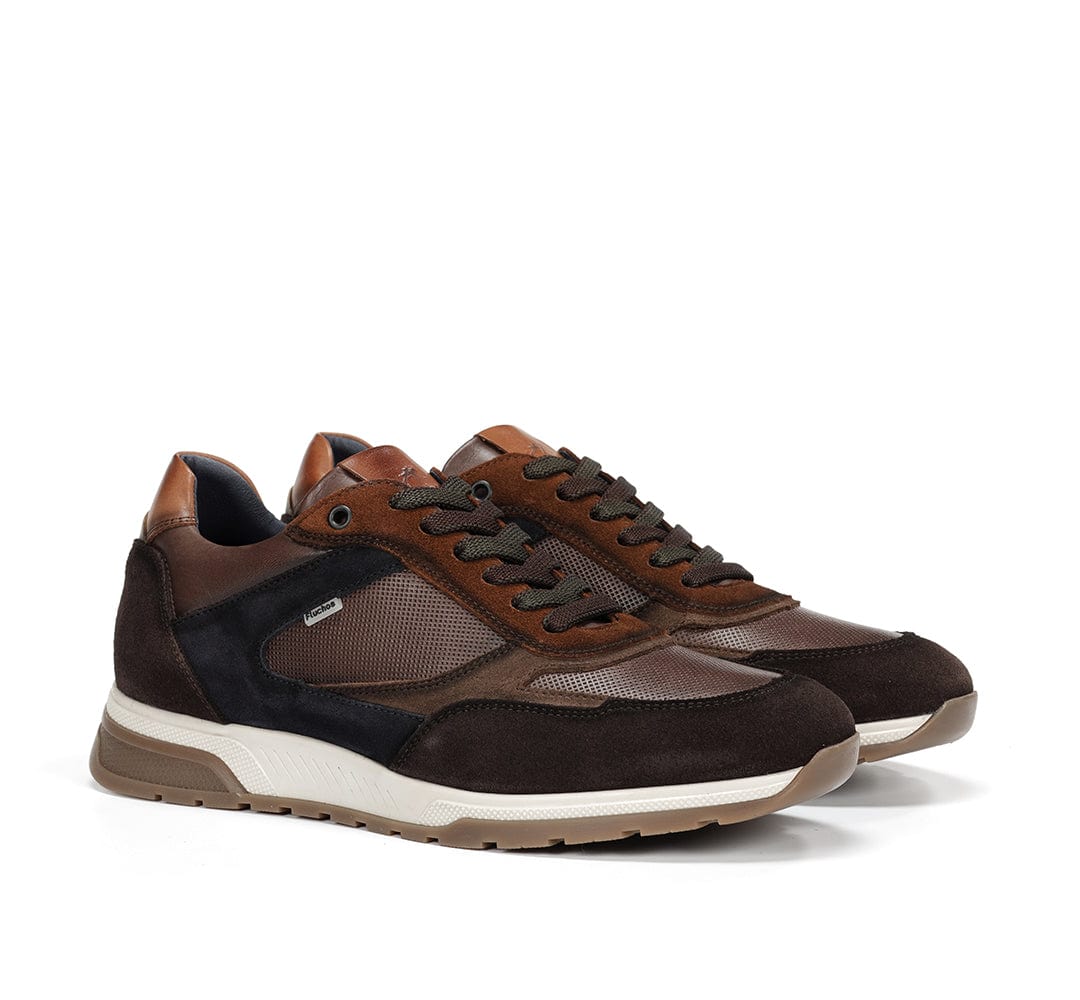 Fluchos Men's Louis Leather Sneakers- Cafe - Image 2