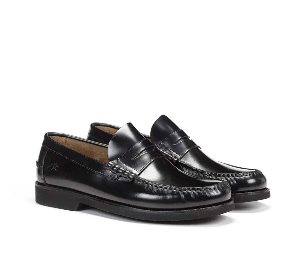 Fluchos Men's Stamford Mocassin Loafers- Black - Image 2