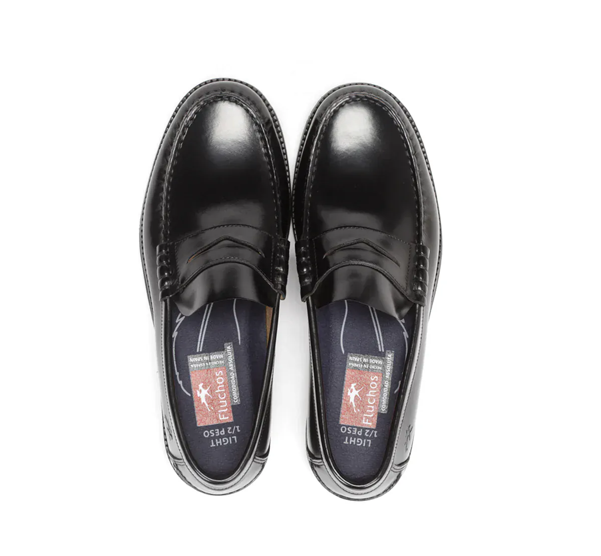 Fluchos Men's Stamford Mocassin Loafers- Black - Image 3