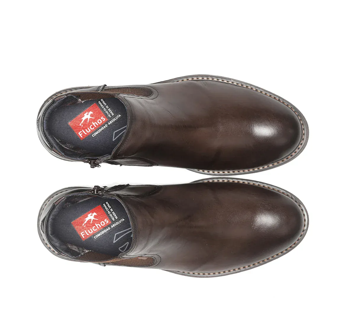 Fluchos Men's Terry Chelsea Boots- Habana Cafe - Image 5