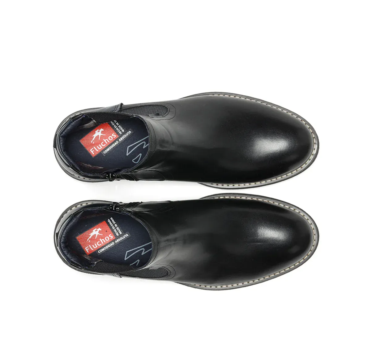 Fluchos Men's Terry Chelsea Boots- Habana Negro - Image 5