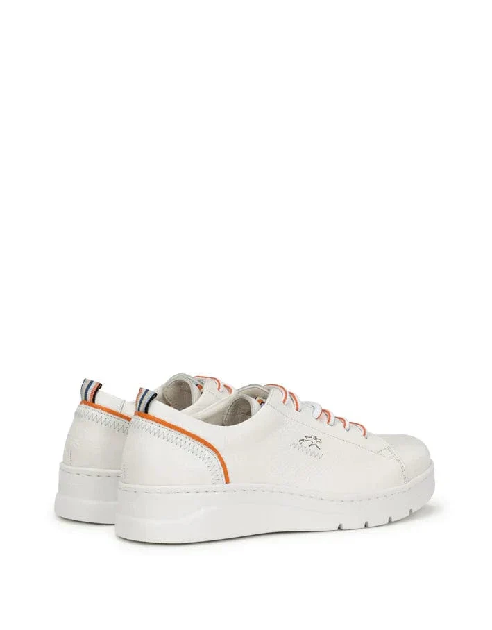 Fluchos Women's Pompas Sneakers- Blanco Naranja - Image 3