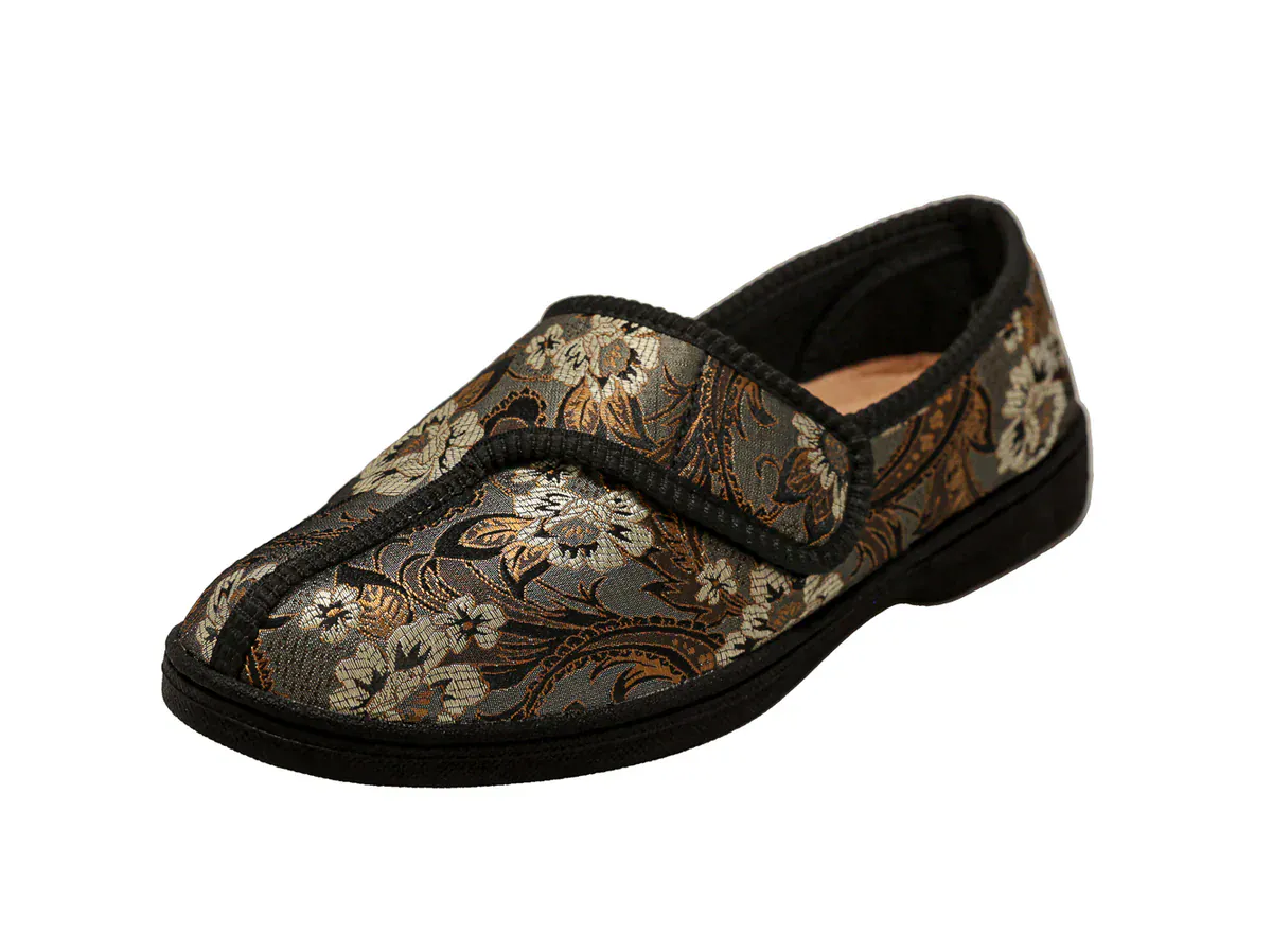 Foamtreads Women's Jewel 2 Slippers- Printed Flower - Image 2
