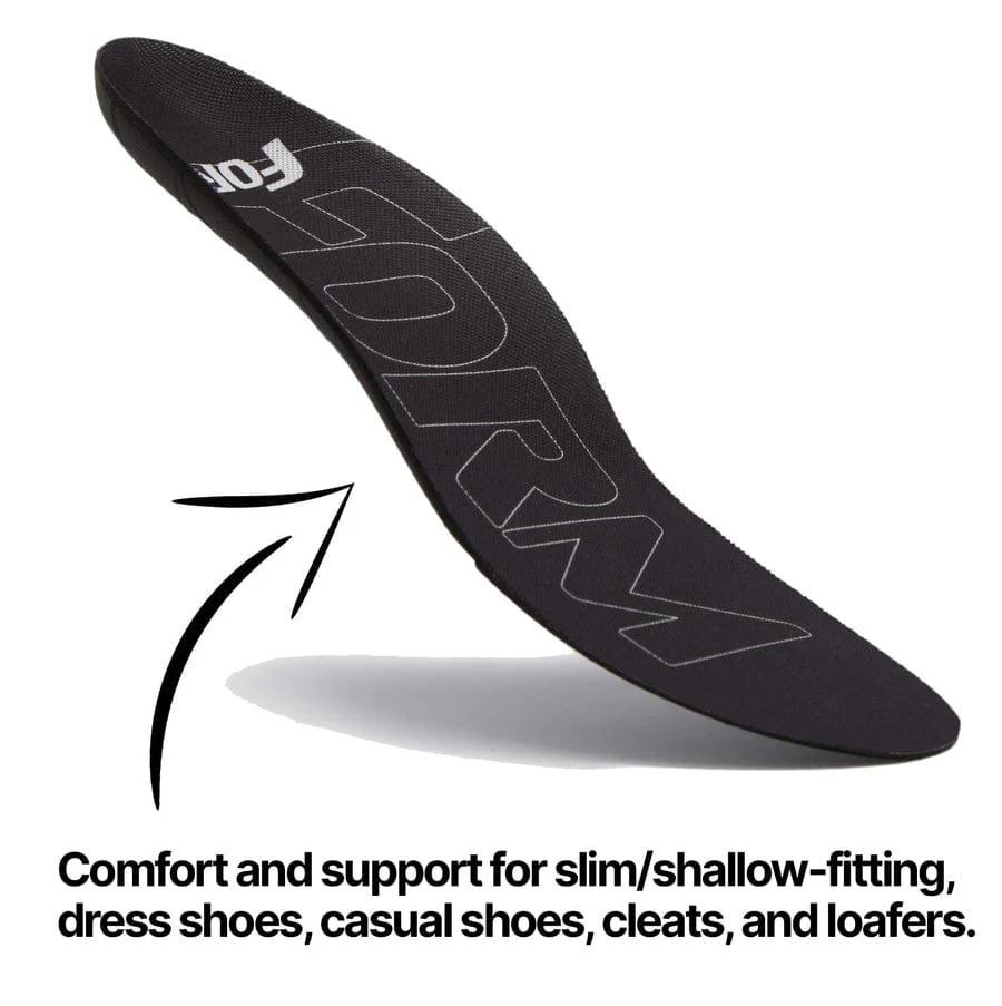 Form Unisex Support Ultra Thin Cushion Insoles- Black - Image 2
