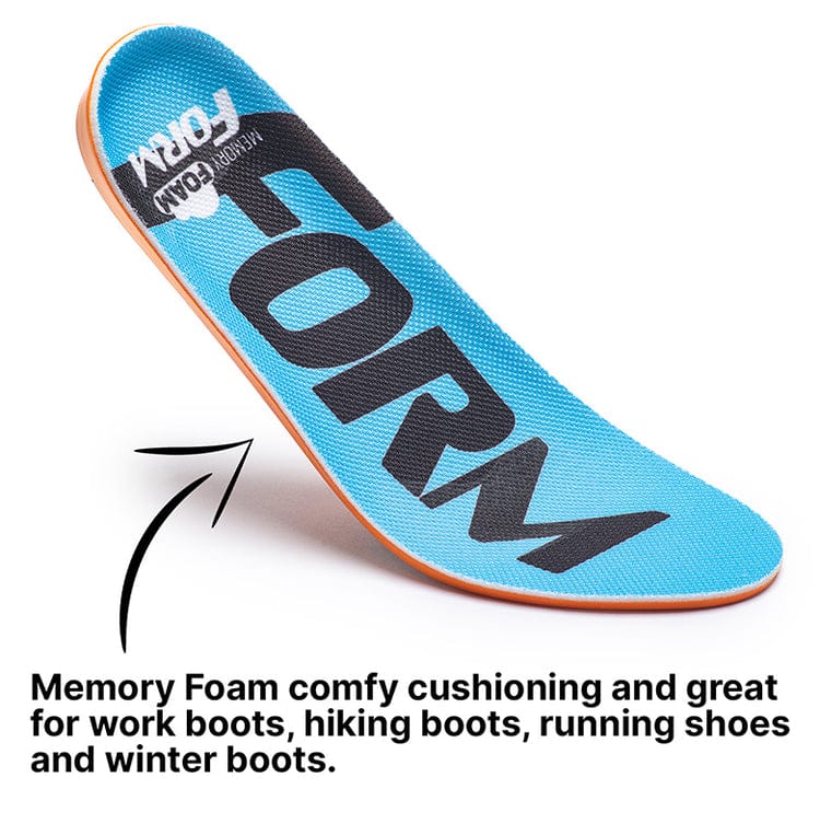 Form Unisex Memory Foam Anti Fatigue Cushioning- Blue/Orange - Image 2