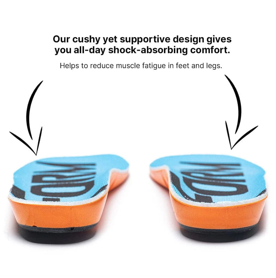 Form Unisex Memory Foam Anti Fatigue Cushioning- Blue/Orange - Image 4
