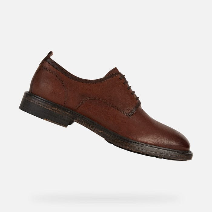 Geox Men's Aurelio Lace Dress Shoes- Brown - Image 2