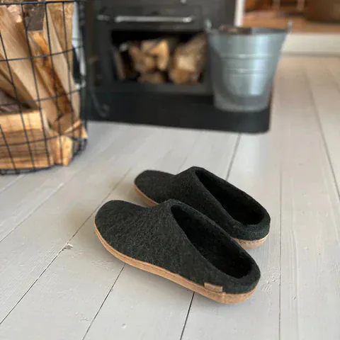 Glerups Open Heel Slippers- Forest - Image 6