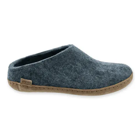 Glerups Open Heel Slippers- Denim