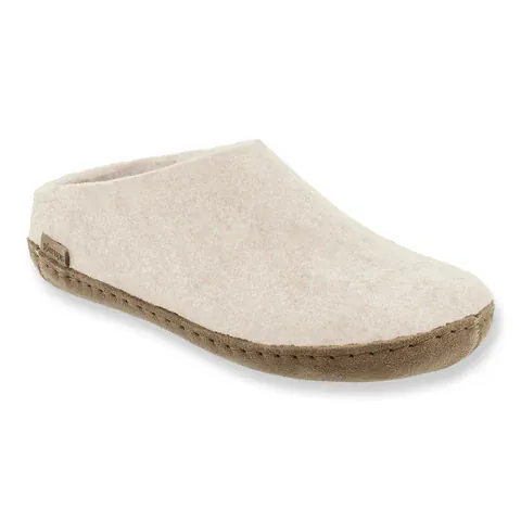 Glerups Open Heel Slippers- White - Image 2