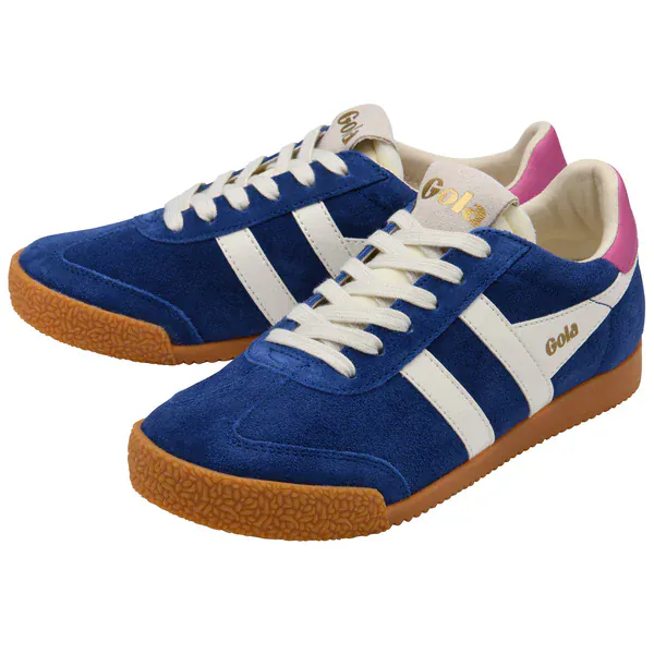 Gola Women's Elan Lifestyle Sneakers- Deep Blue/ Off White/ Shocking Pink - Image 2