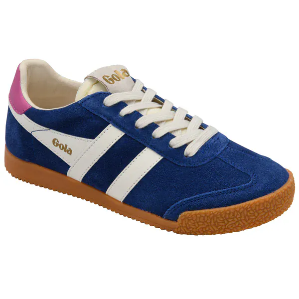 Gola Women's Elan Lifestyle Sneakers- Deep Blue/ Off White/ Shocking Pink - Image 3