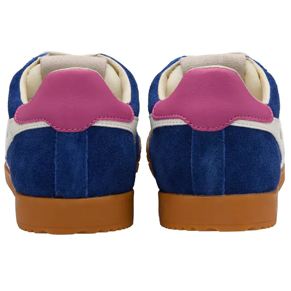 Gola Women's Elan Lifestyle Sneakers- Deep Blue/ Off White/ Shocking Pink - Image 4
