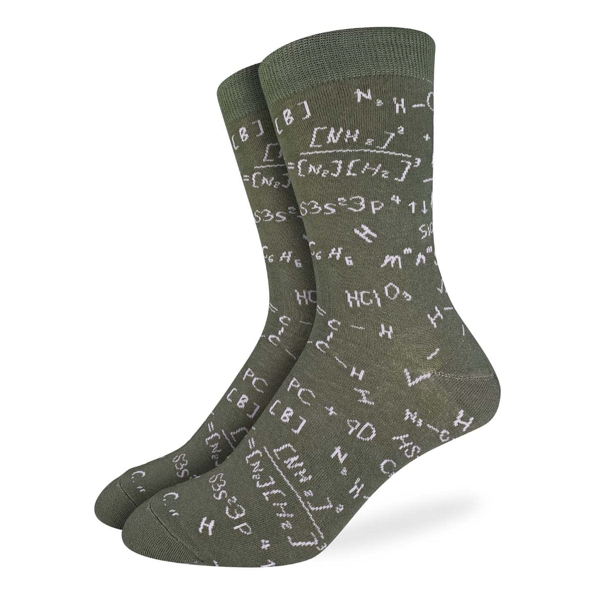 Good Luck Sock Men's Socks- Chemistry Formulas