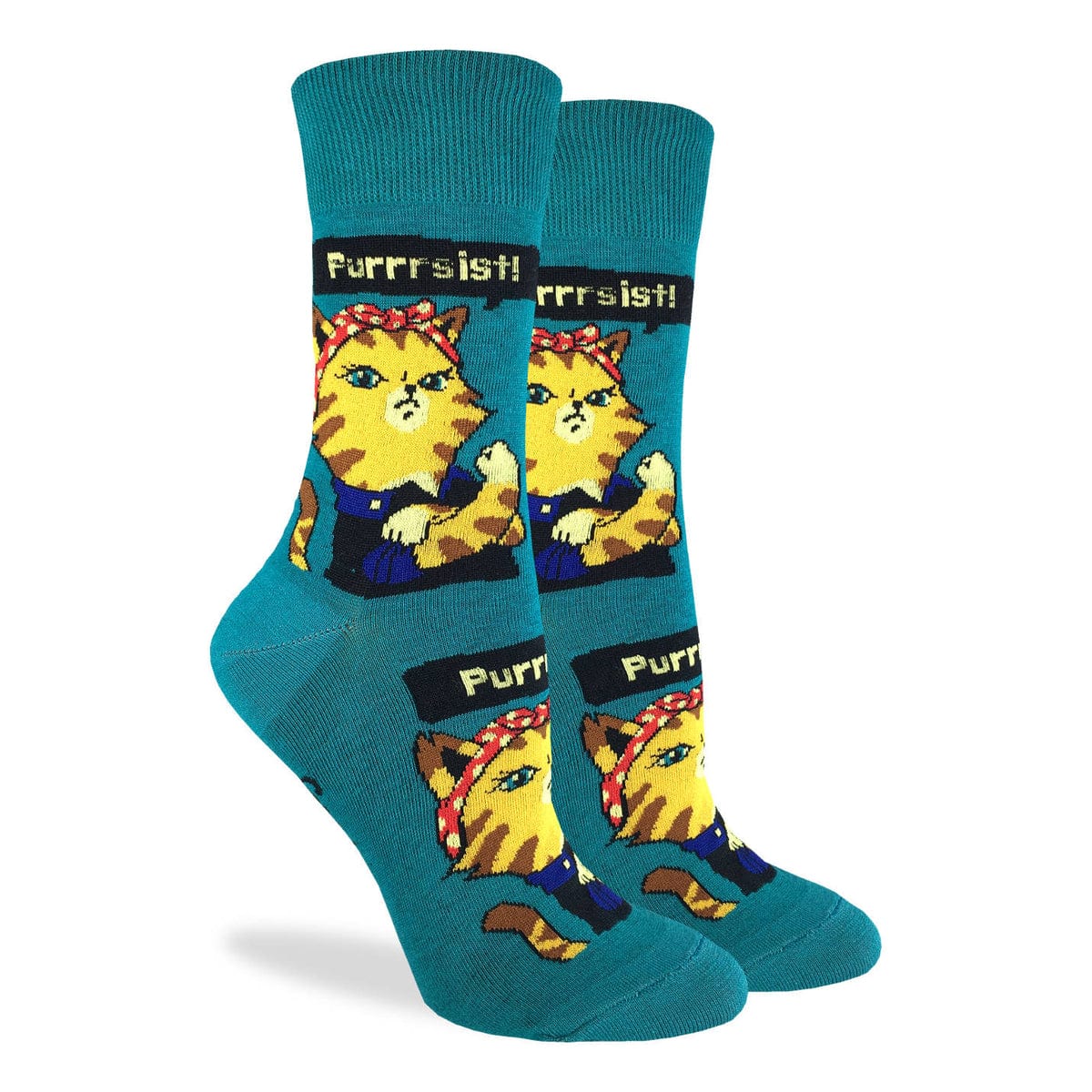 Good Luck Sock Women's Socks- Purrsist Cat
