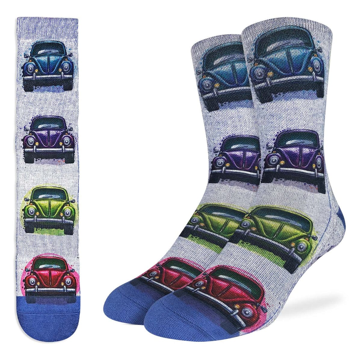Good Luck Sock Men's Active Fit Socks- Vintage Bug