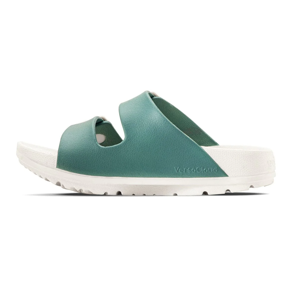 Gravity Defyer Women's Therapeutic Slide Sandals- White/ Blue - Image 3