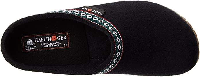Haflinger Unisex Grizzly Slippers GZ15- Black - Image 7