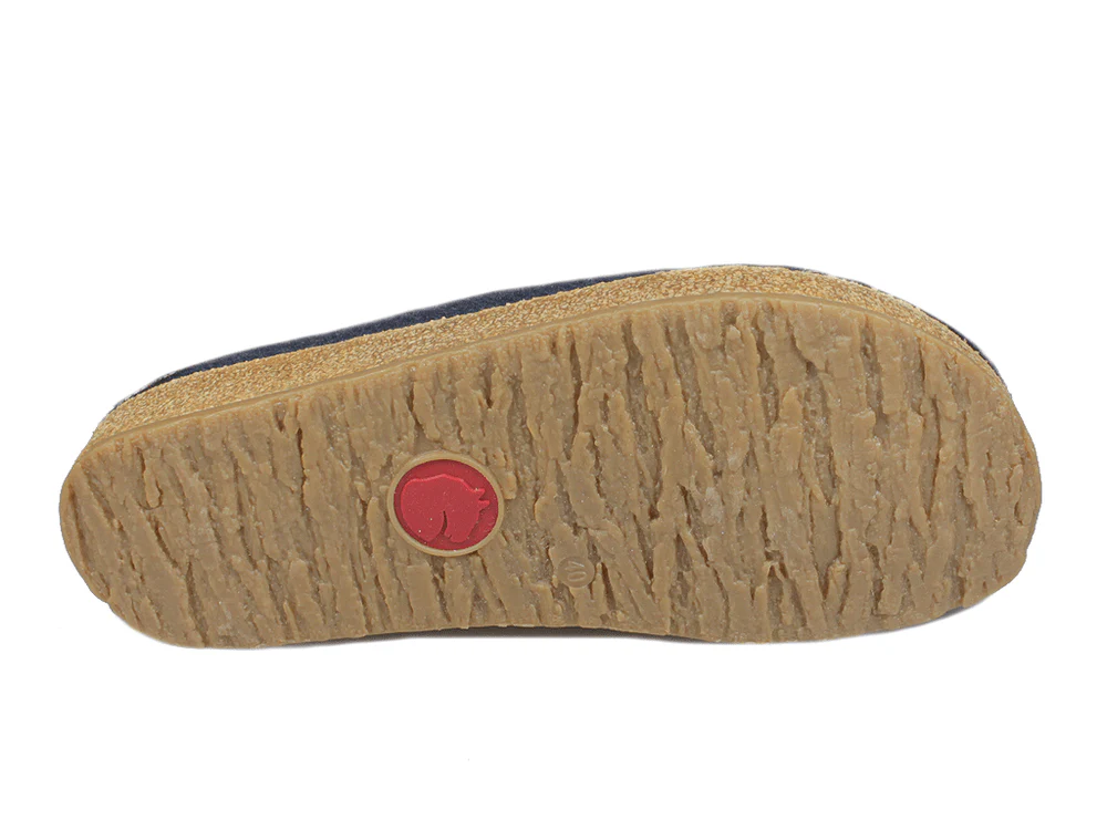 Haflinger Unisex Grizzly Slippers GZ10- Navy - Image 3