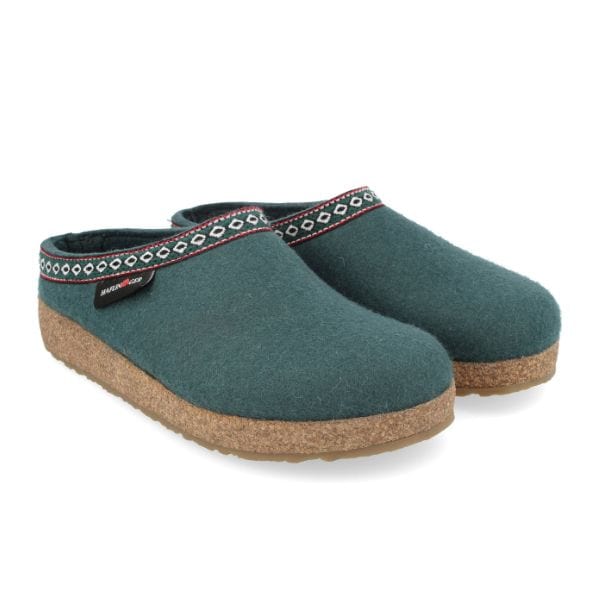 Haflinger Unisex Grizzly Slippers GZ108- Pine