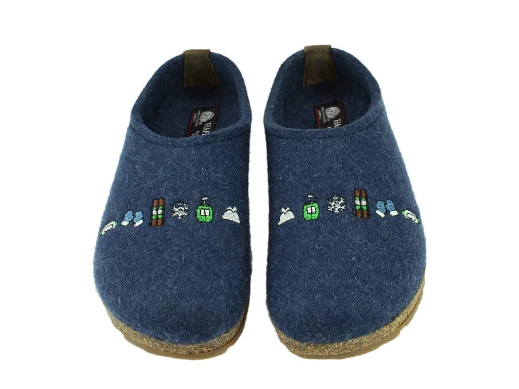 Haflinger Unisex Grizzly Ski Slippers- Jeans - Image 6