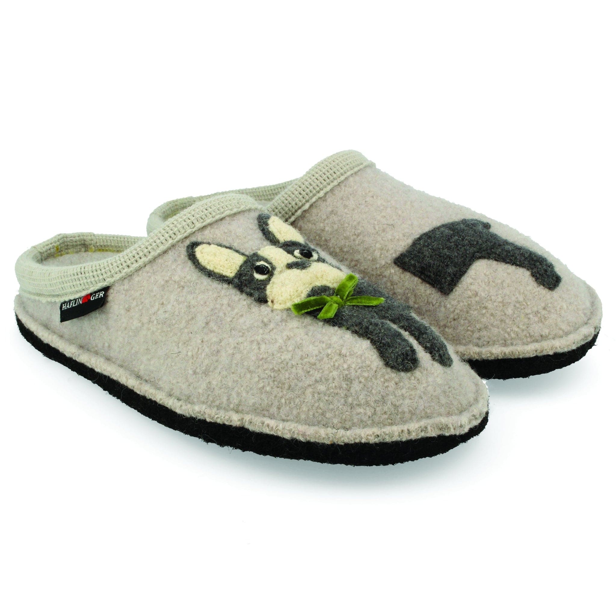 Haflinger Women's Flair Puppy Slippers- Light Grey - Image 2