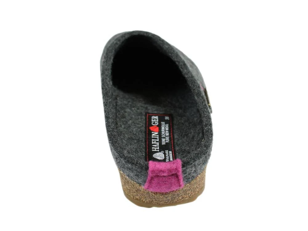Haflinger Women's Cuoricino Slippers- Grey - Image 6
