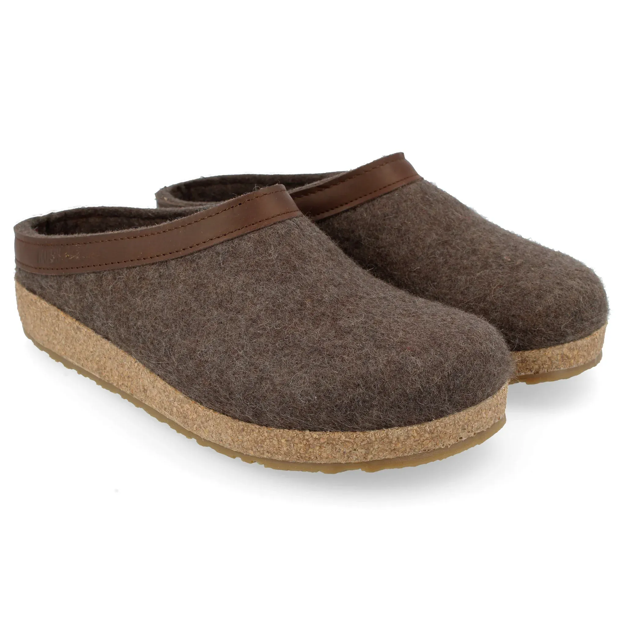 Haflinger Unisex Grizzly Slippers GZL42- Smokey Brown