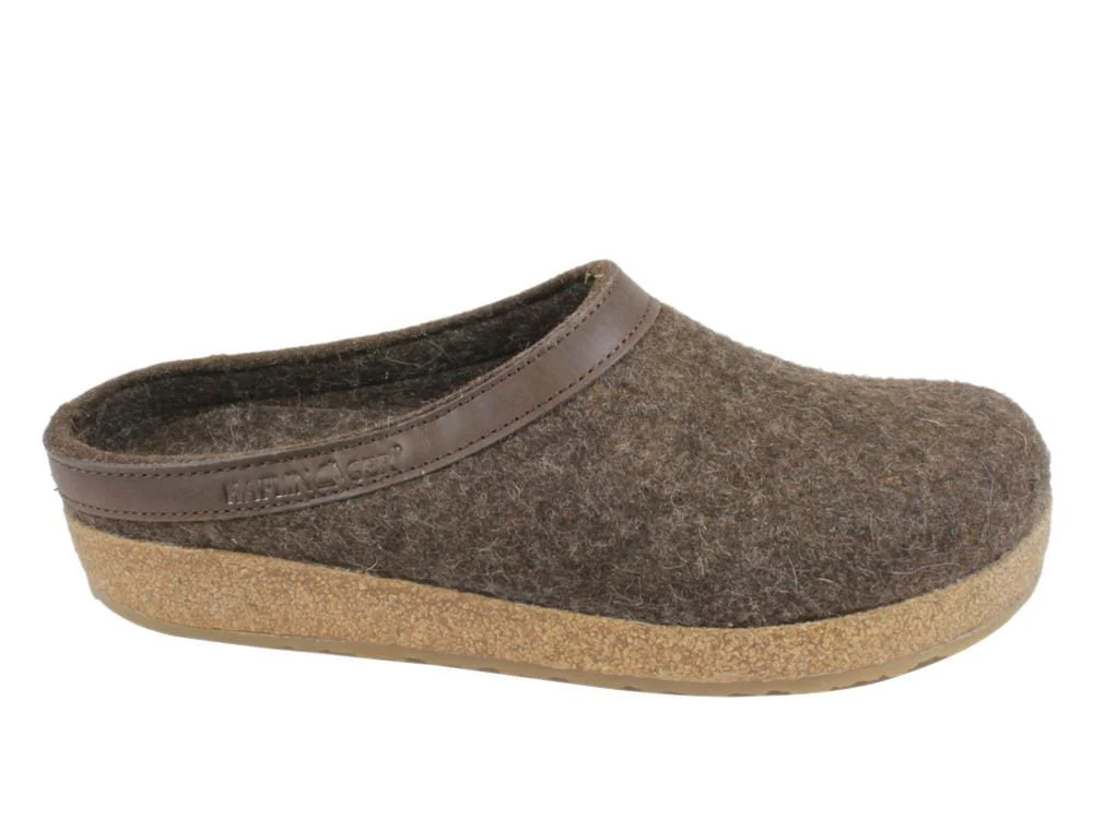 Haflinger Unisex Grizzly Slippers GZL42- Smokey Brown - Image 2