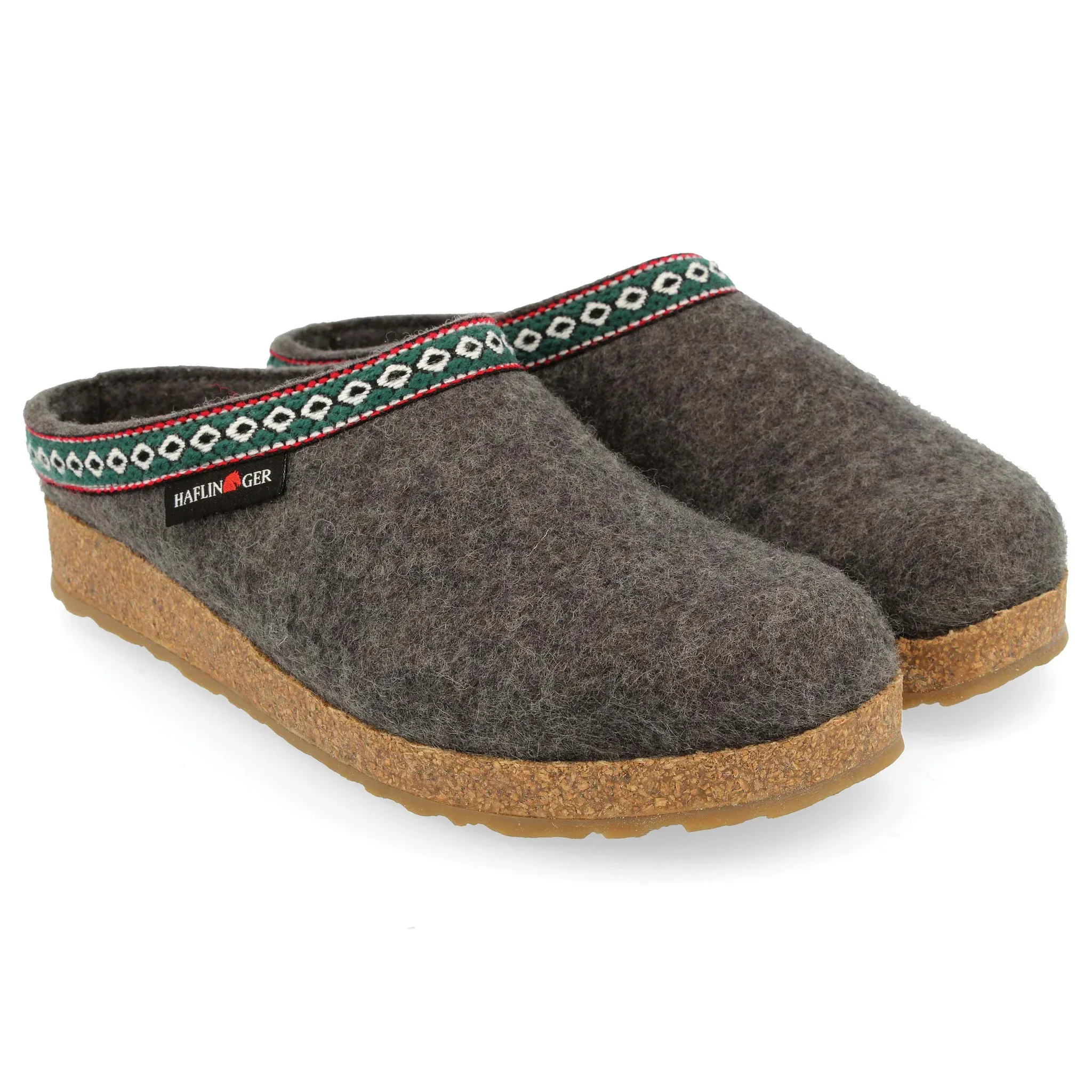 Haflinger Unisex Grizzly Slippers GZ14- Grey