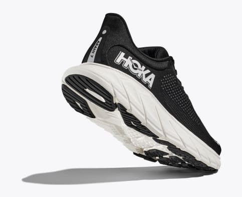 Hoka Men's Arahi 7 Running Shoes- Black/White - Image 4