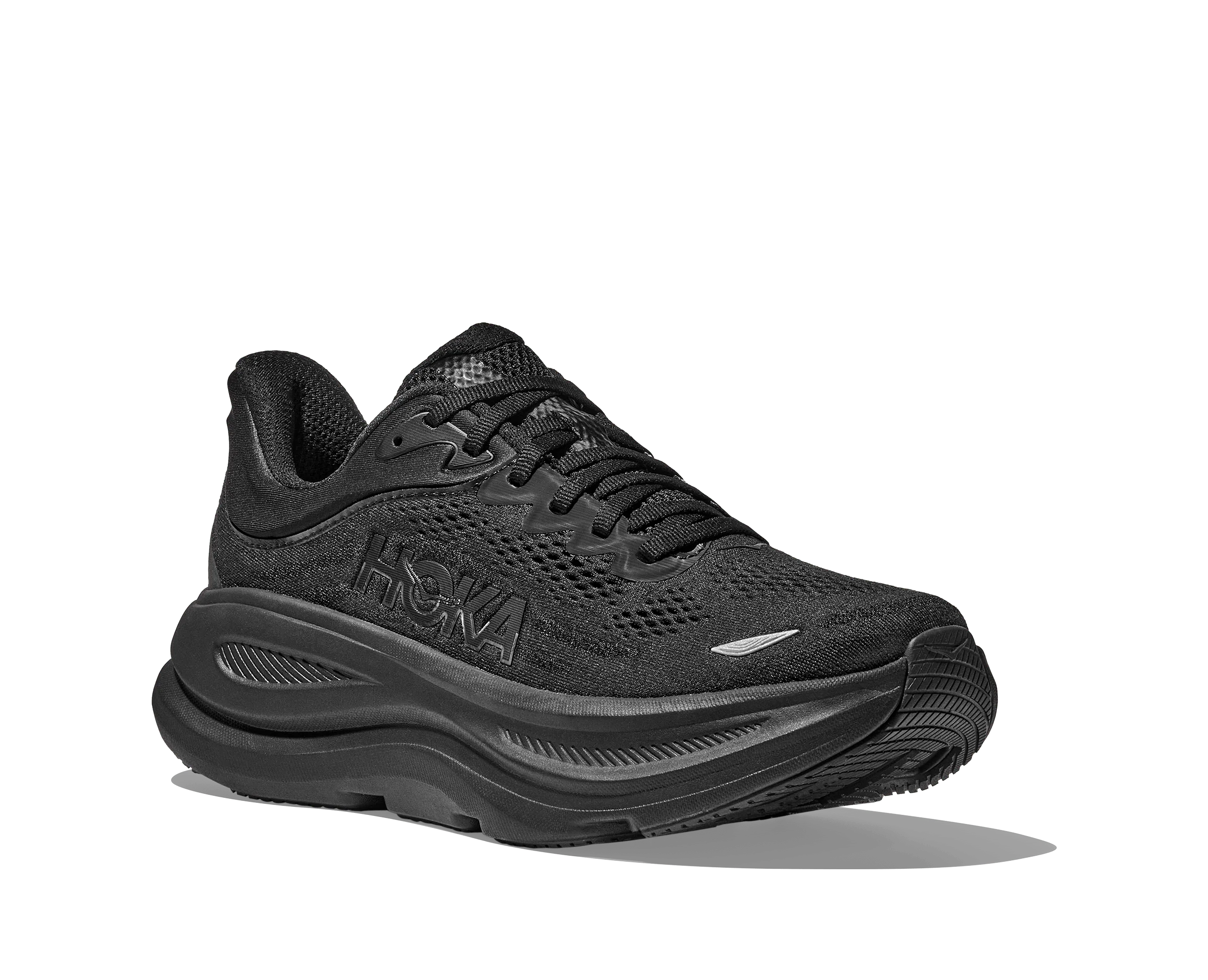 Hoka Men's Bondi 9 Running Shoes- All Black - Image 4