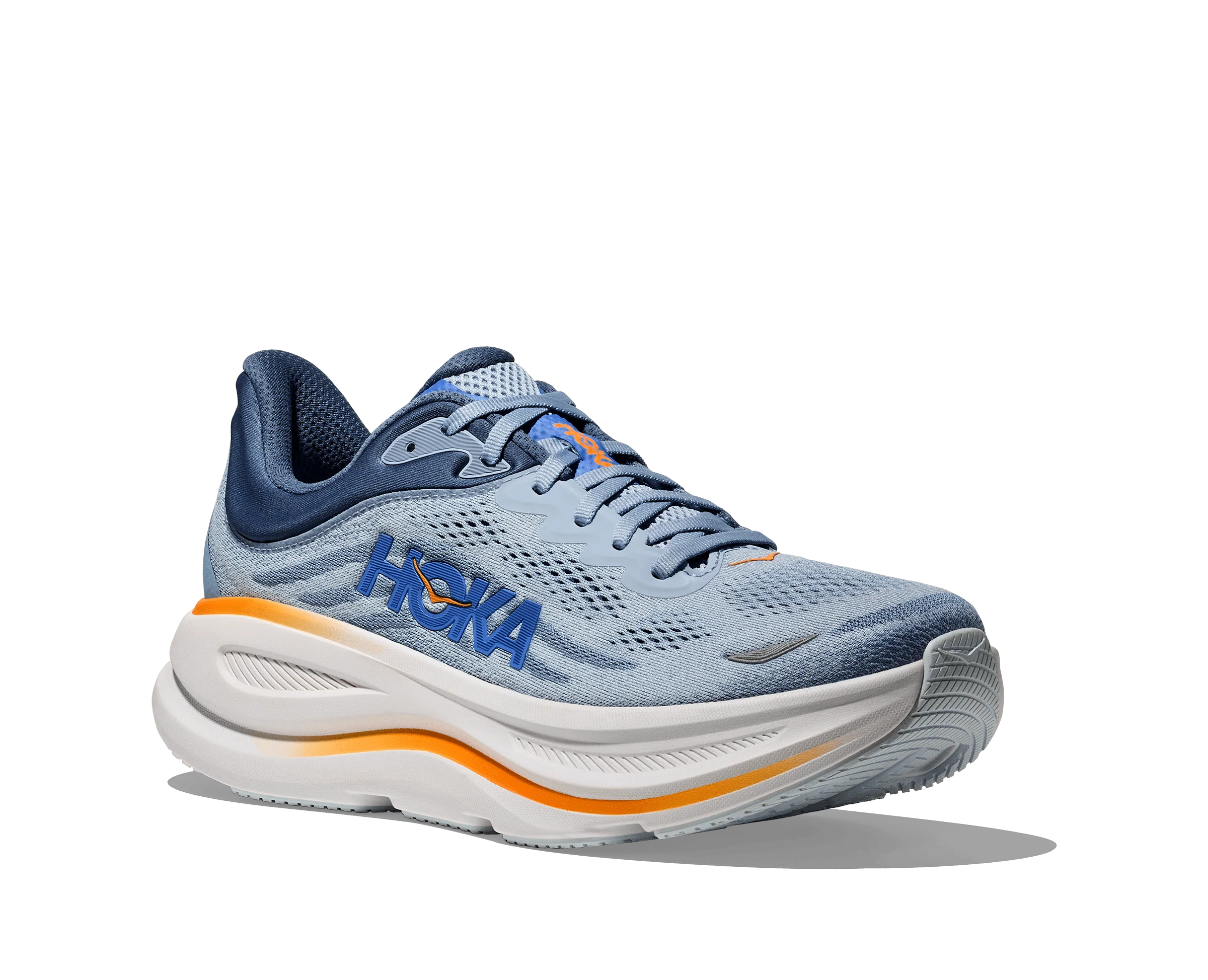 Hoka Men's Bondi 9 Running Shoes- Drizzle/Downpour - Image 4
