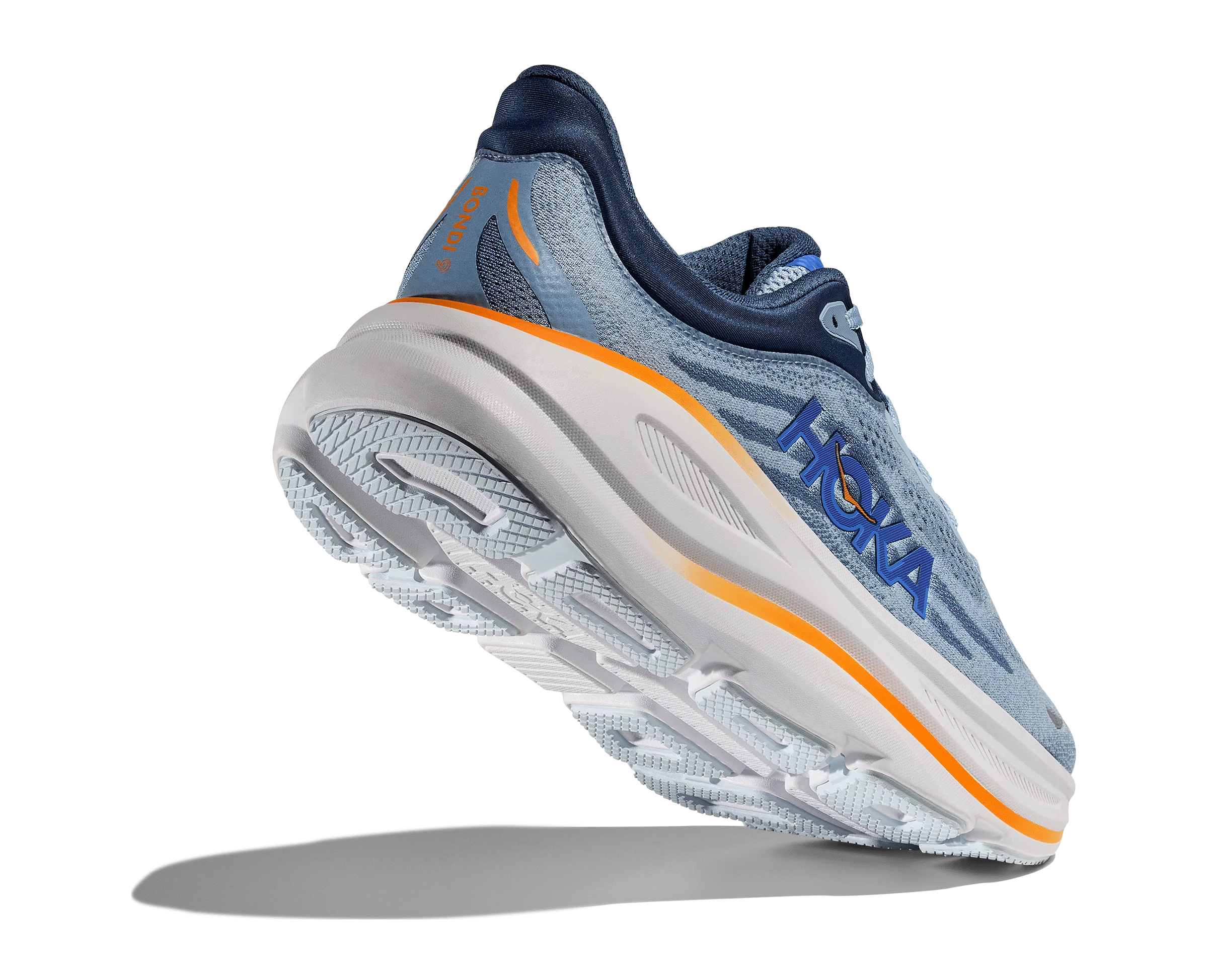 Hoka Men's Bondi 9 Running Shoes- Drizzle/Downpour - Image 6