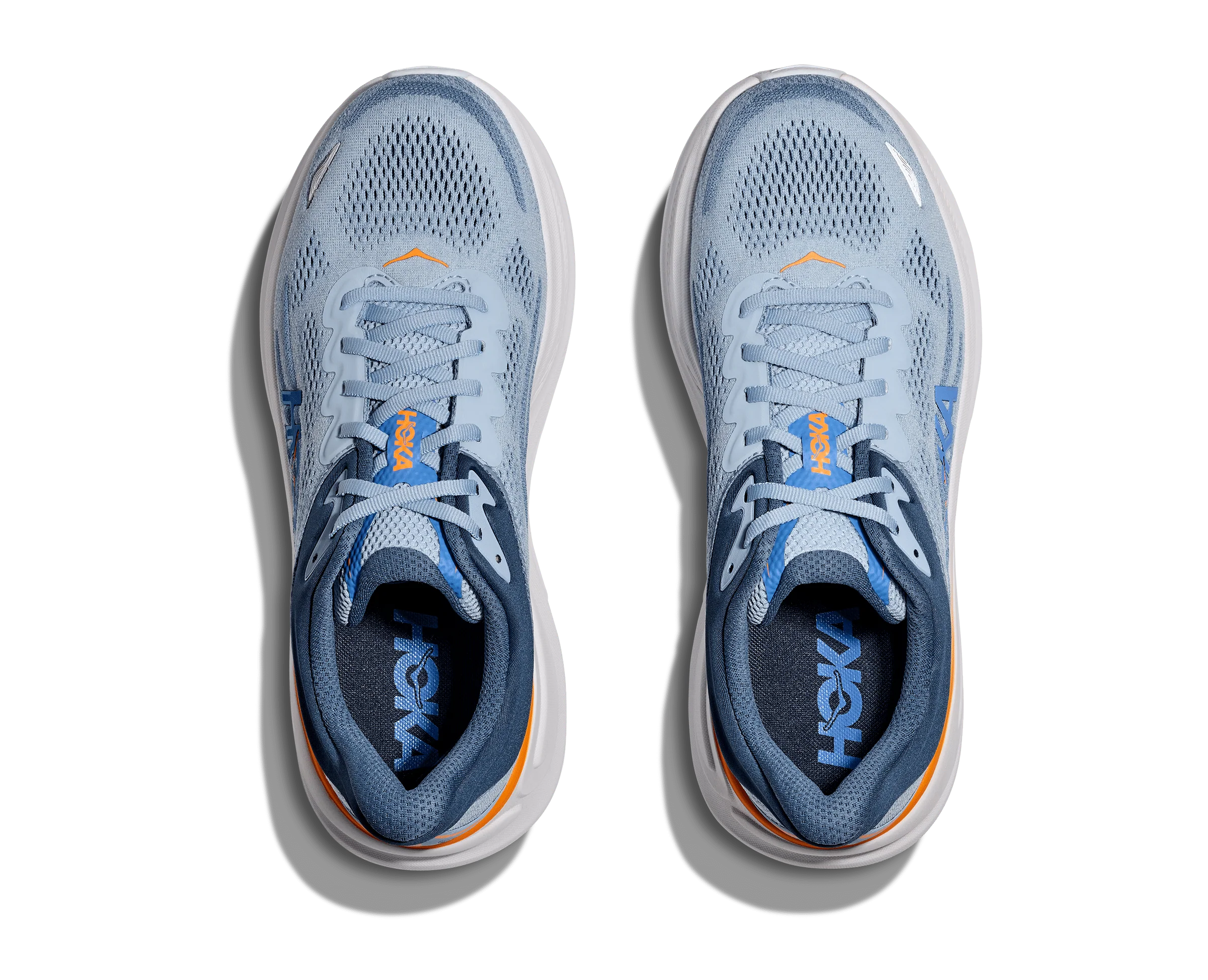 Hoka Men's Bondi 9 Running Shoes- Drizzle/Downpour - Image 8