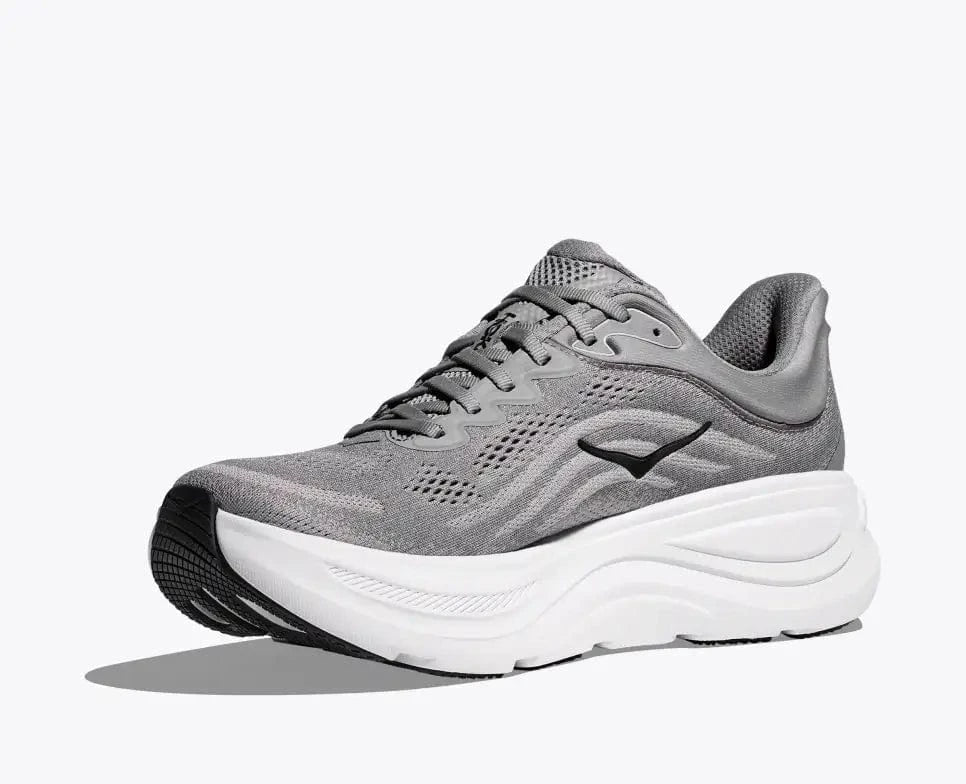 Hoka Men's Bondi 9 Running Shoes- Galactic Grey/ Stellar Grey - Image 3