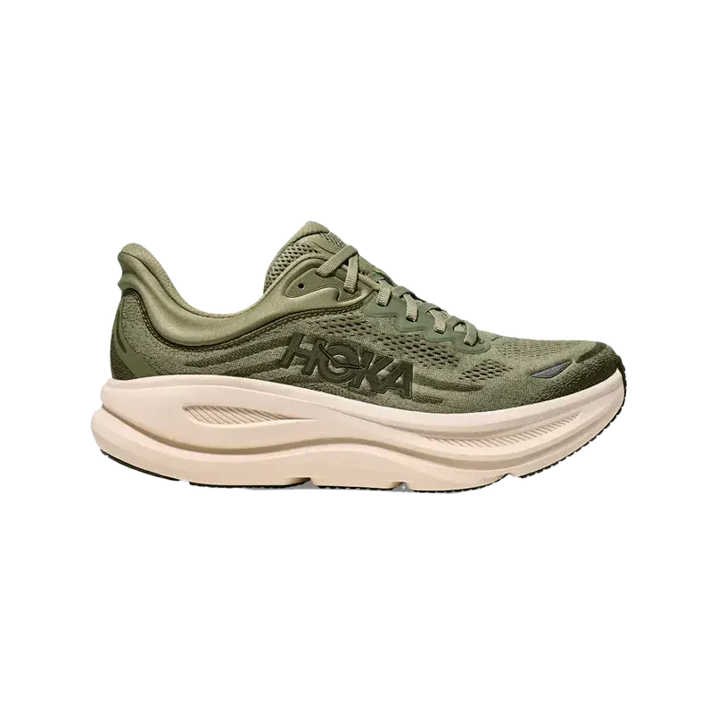 Hoka Men's Bondi 9 Running Shoes- Sea Moss/ Eucalyptus