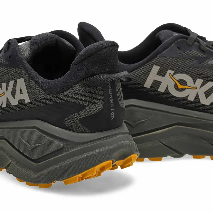 Hoka Men's Challenger 8 Gore-Tex® Trail Running Shoes- Asphalt Grey/ Varsity - Image 5