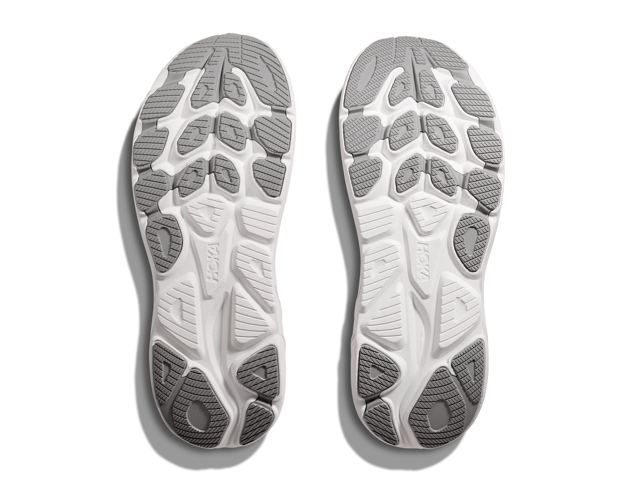 Hoka Men's Clifton 10 Running Shoes- Stellar Grey/ Stardust - Image 7