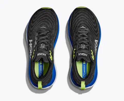 Hoka Men's Gaviota 5 Running Shoes- Black/ Electric Cobalt - Image 5
