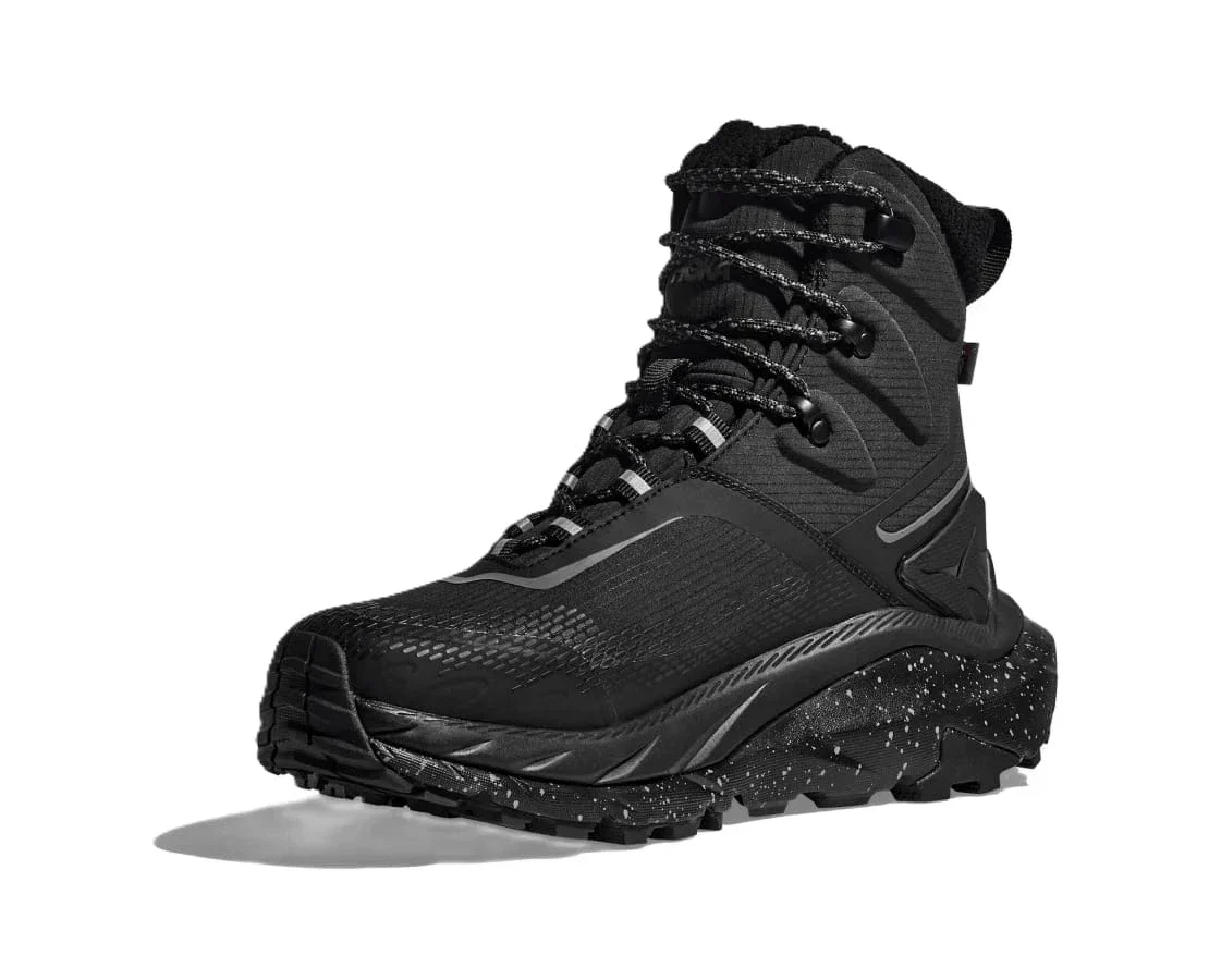 Hoka Men's Kaha 2 Frost Gore-Tex® Winter Hiking Boots- Black/ Black - Image 2