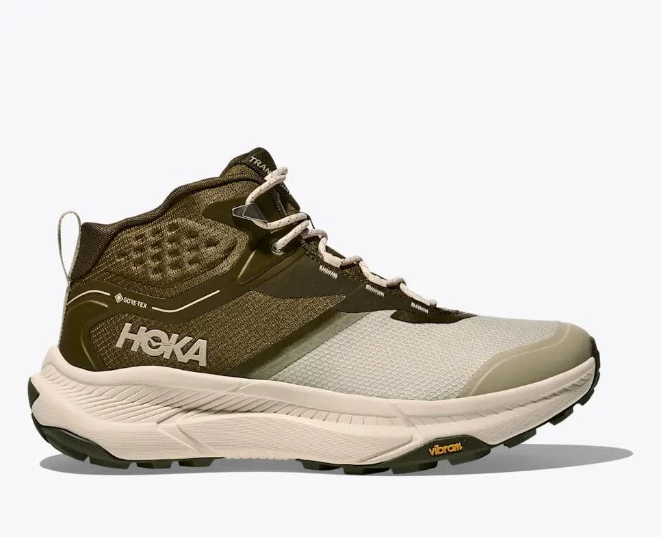 Hoka Men's Transport Hike Gore-Tex® Hiking Boots- Spruce Green/ Oyster Mushroom