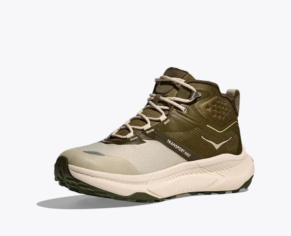 Hoka Men's Transport Hike Gore-Tex® Hiking Boots- Spruce Green/ Oyster Mushroom - Image 3
