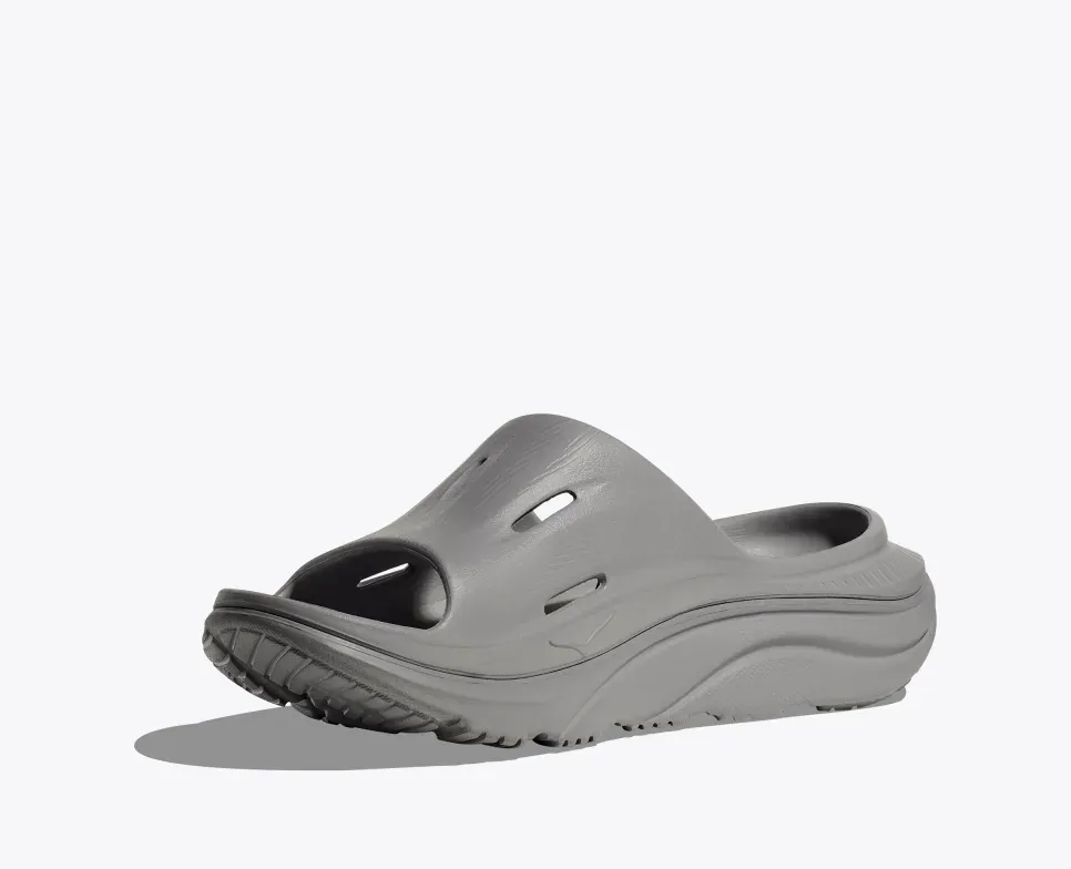 Hoka Unisex Ora Recovery Slides v3- Grey - Image 3