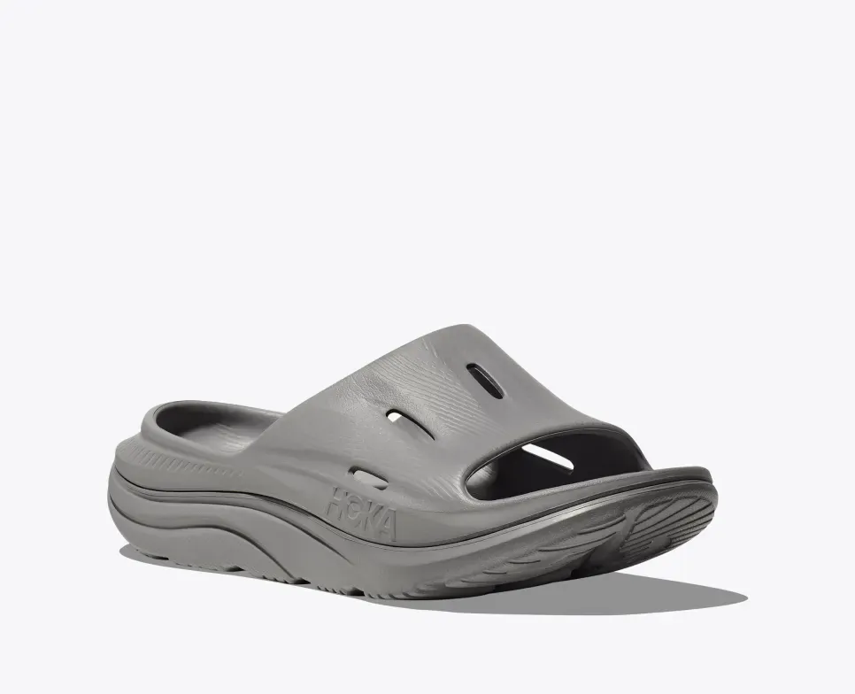 Hoka Unisex Ora Recovery Slides v3- Grey - Image 6