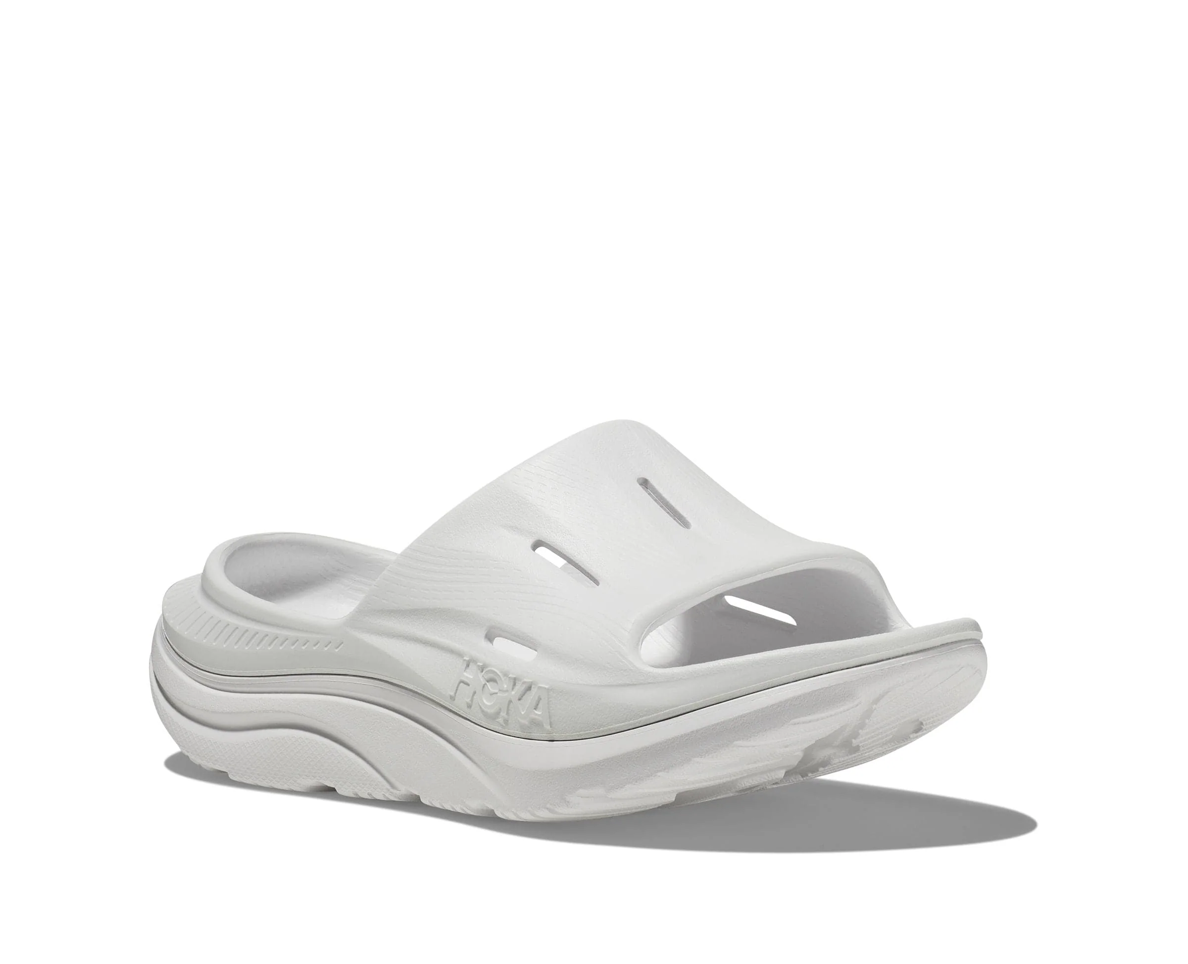 Hoka Unisex Ora Recovery Slides v3- White - Image 4