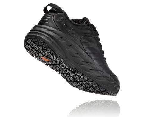 Hoka Women's Bondi Slip Resistant Shoes- Black - Image 4