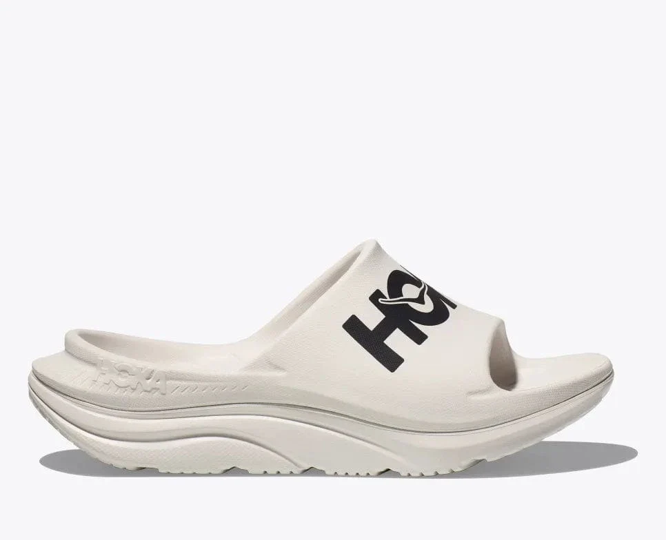 Hoka Unisex Ora Athletic Slides- White/ Black