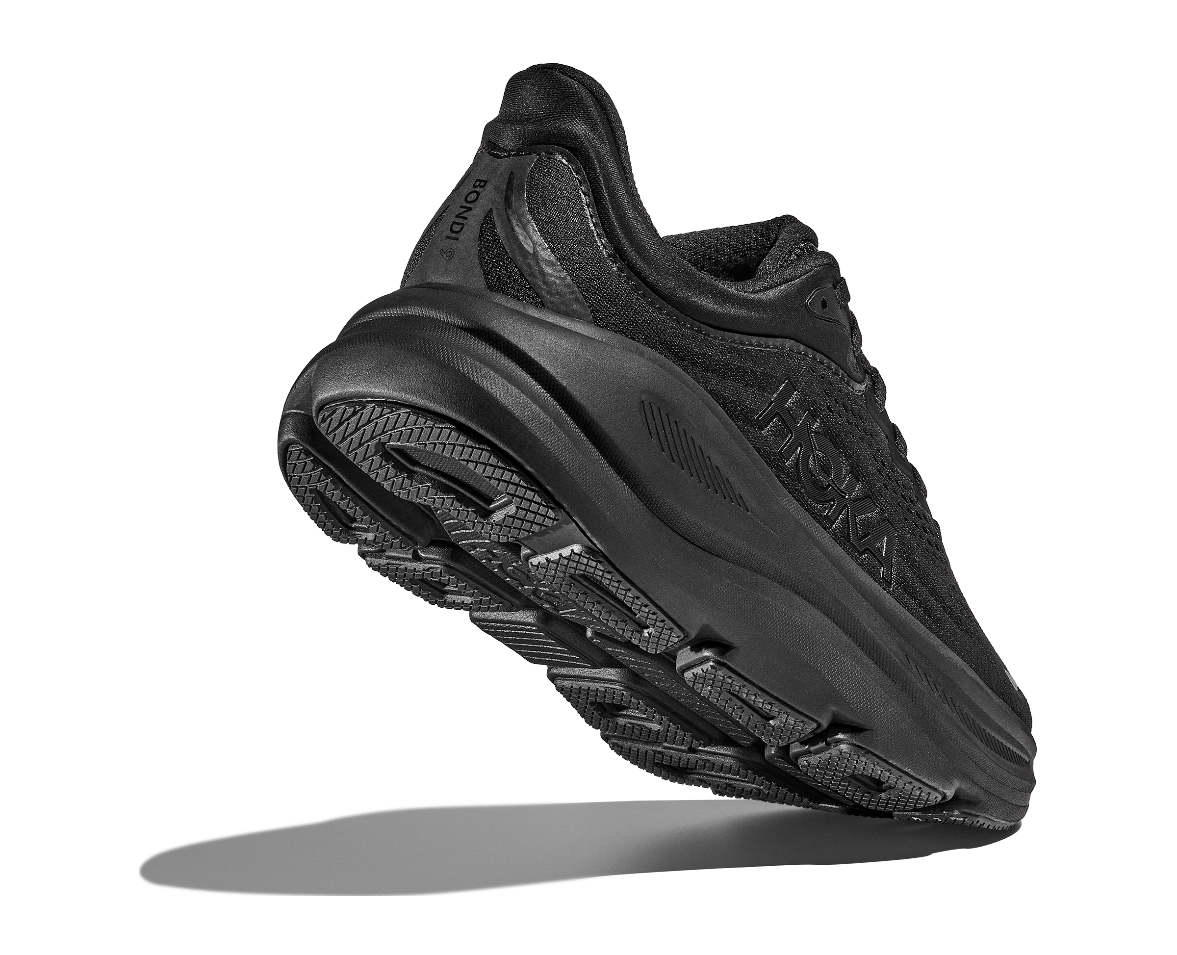 Hoka Women's Bondi 9 Running Shoes- All Black - Image 6